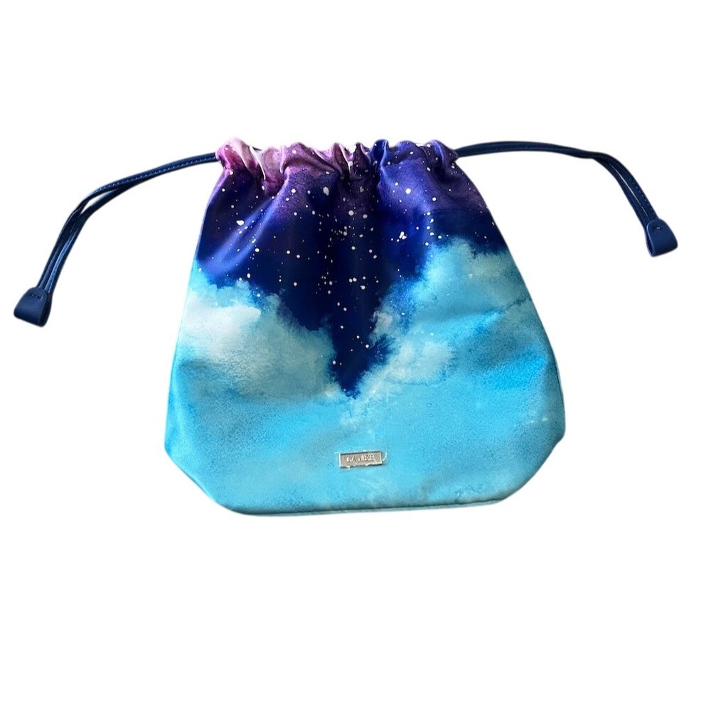 La Mer Starry Sky Cosmetic Pouch Makeup Bag Blue Galaxy Limited Edition